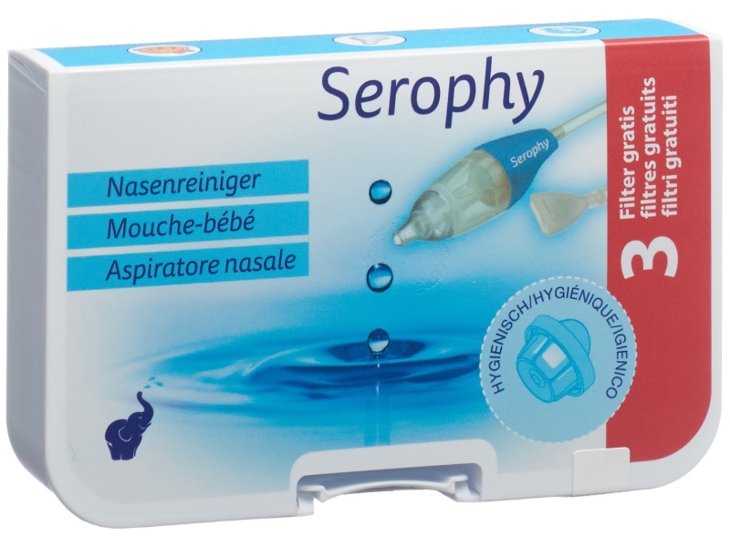 SEROPHY mouche-bébé 1 pièce + 3 filtres