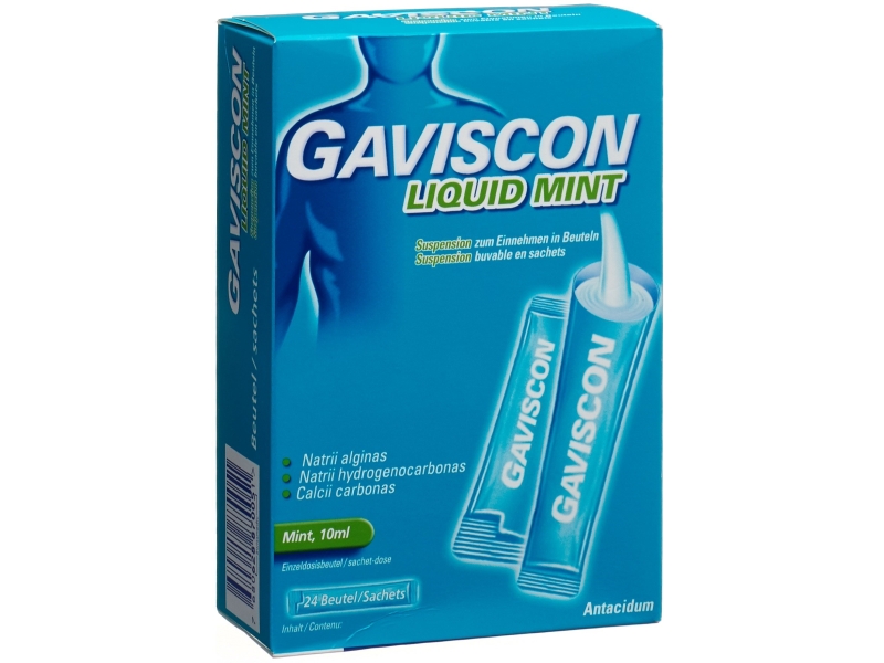 GAVISCON Liquid Mint suspension buvable sachet 10 ml