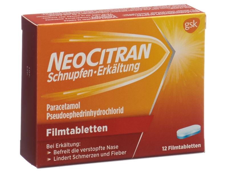 NEOCITRAN Schnupfen/Erkältung Filmtabletten 12 Stück