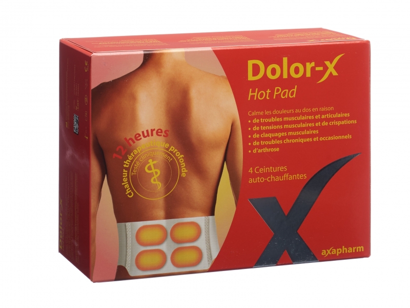 DOLOR-X Hot Pad ceintures auto-chauffantes 4 pièces