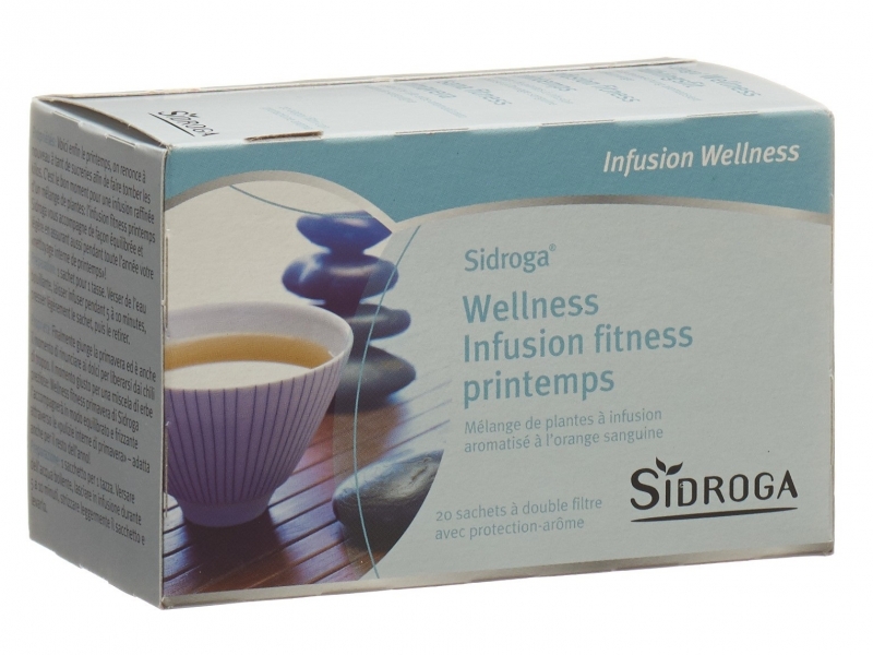 SIDROGA Wellness Infusion fitness printemps 20 sachets 1,5 g
