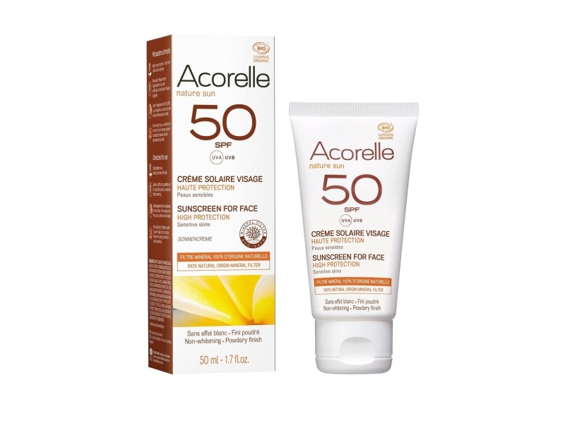 ACORELLE Crème solaire visage SPF50 50 ml