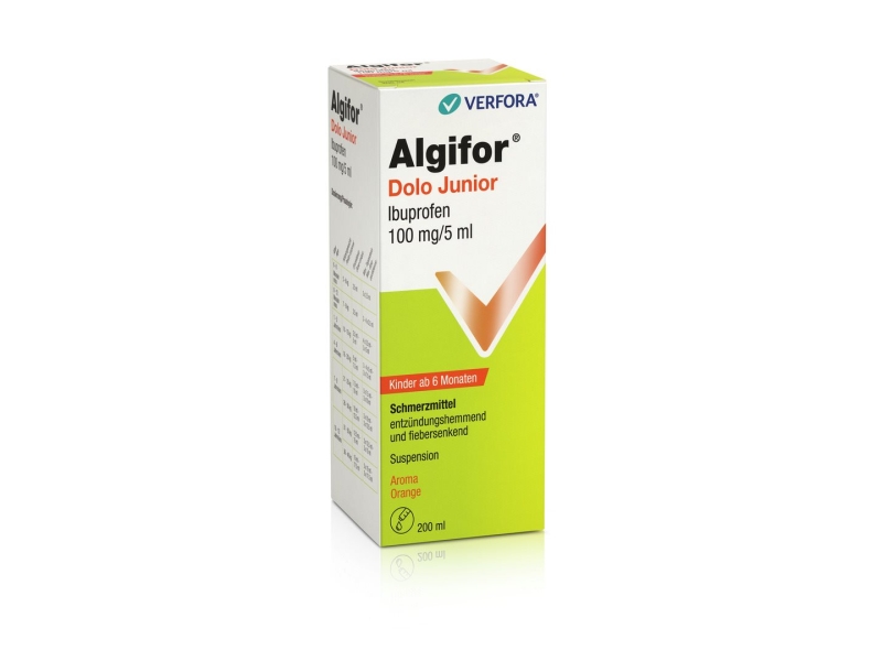 ALGIFOR DOLO Junior suspension 100mg/5ml flacon 200ml