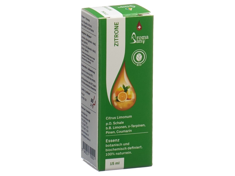 AROMASAN Zitrone Äth/Öl in Schachtel Bio 15 ml